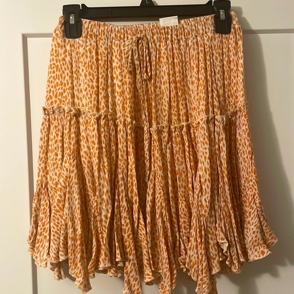 Giraffe print skirt